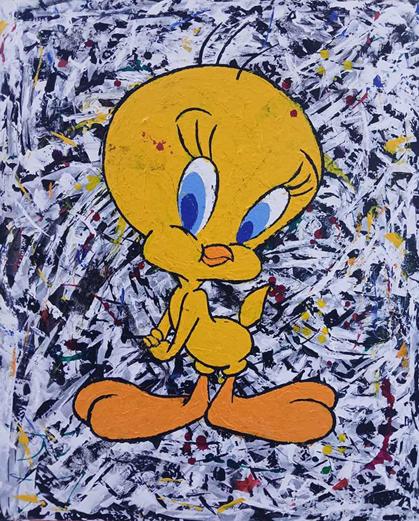 Painting by fine artist Riaan Pretorius titled Kill Bill